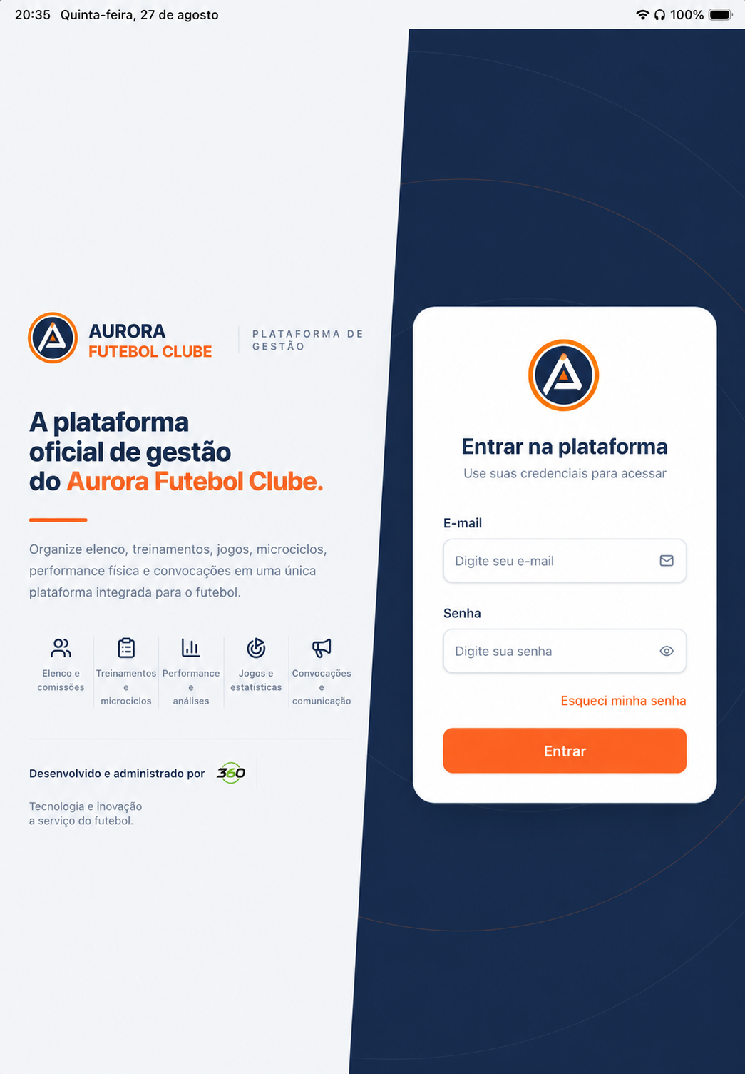 Versão tablet